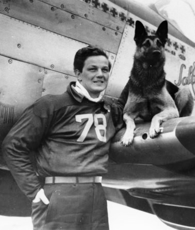 Duke. Un chien berger allemand mascotte de la Seconde Guerre mondiale.