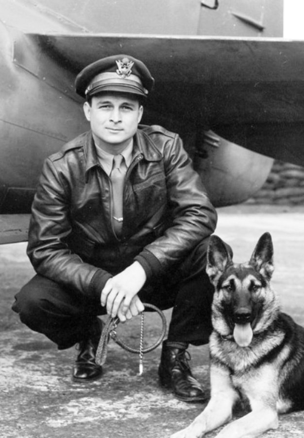 Duke. Un chien berger allemand mascotte de la Seconde Guerre mondiale.