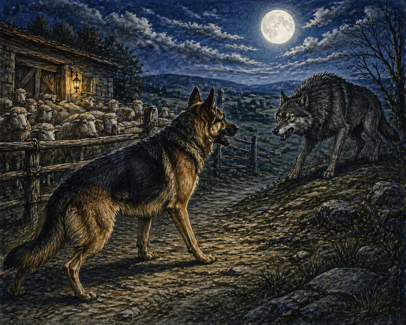 Le Berger Allemand, une fable d'après Jean de La Fontaine