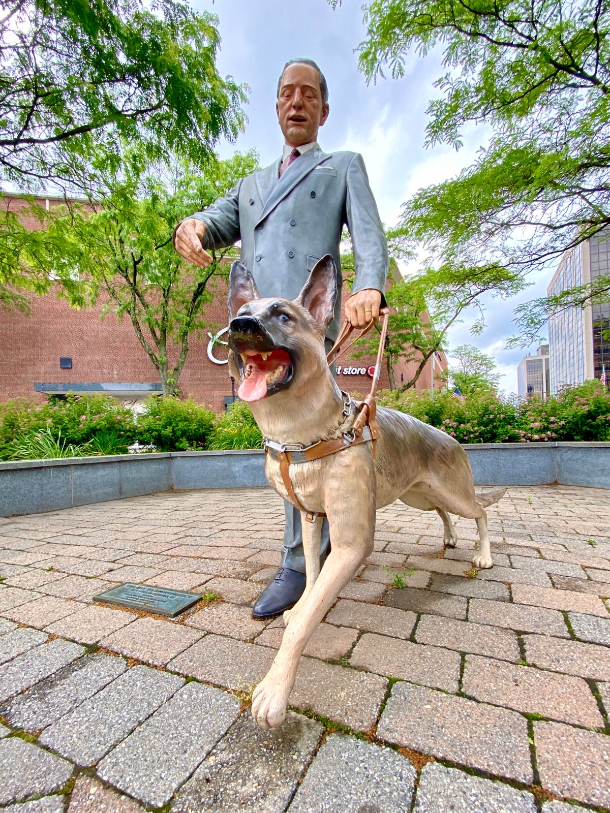 morris frank buddy statue