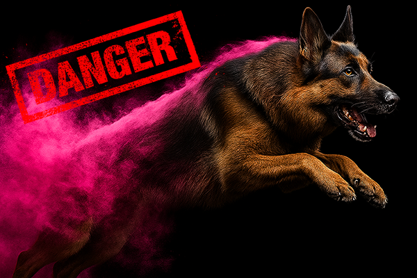 Le danger des poudres colorées pour les chiens en photographie