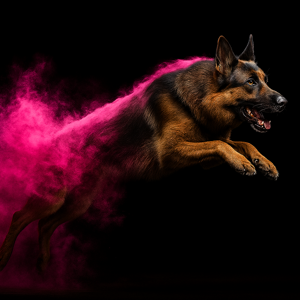 Le danger des poudres colorées pour les chiens en photographie